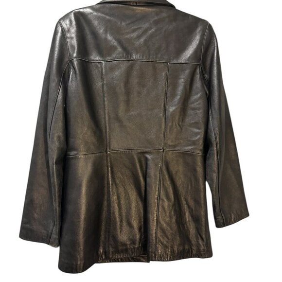 Nine West Black Leather Blazer Jacket | Size M - Picture 5 of 5